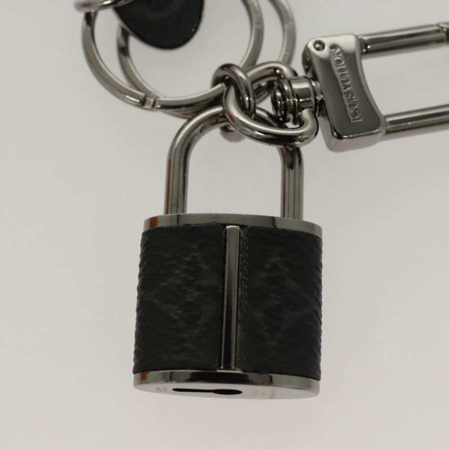 【日本直送】路易威登 Monogram Eclipse Porte Cles LV Lock Charm M61951 LV Auth 116012-4