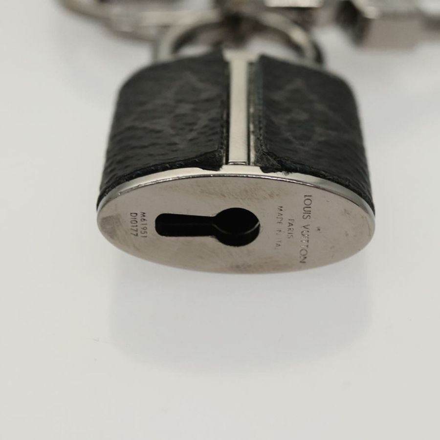 【日本直送】路易威登 Monogram Eclipse Porte Cles LV Lock Charm M61951 LV Auth 116012-5