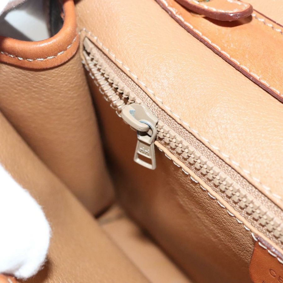 【日本直送】CELINE Macadam帆布肩背包 PVC皮革 棕色 金色 正品 ki5627-20