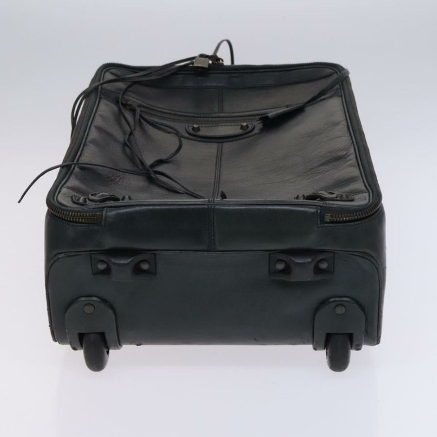 【日本直送】BALENCIAGA 卡其色真皮手提箱 Auth mr1172-4