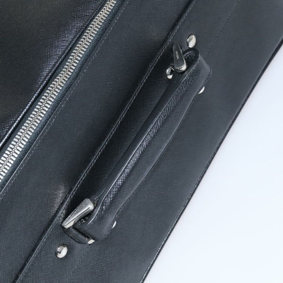 【日本直送】PRADA 手提箱 Safiano 皮革 黑色 Auth ep8401-13