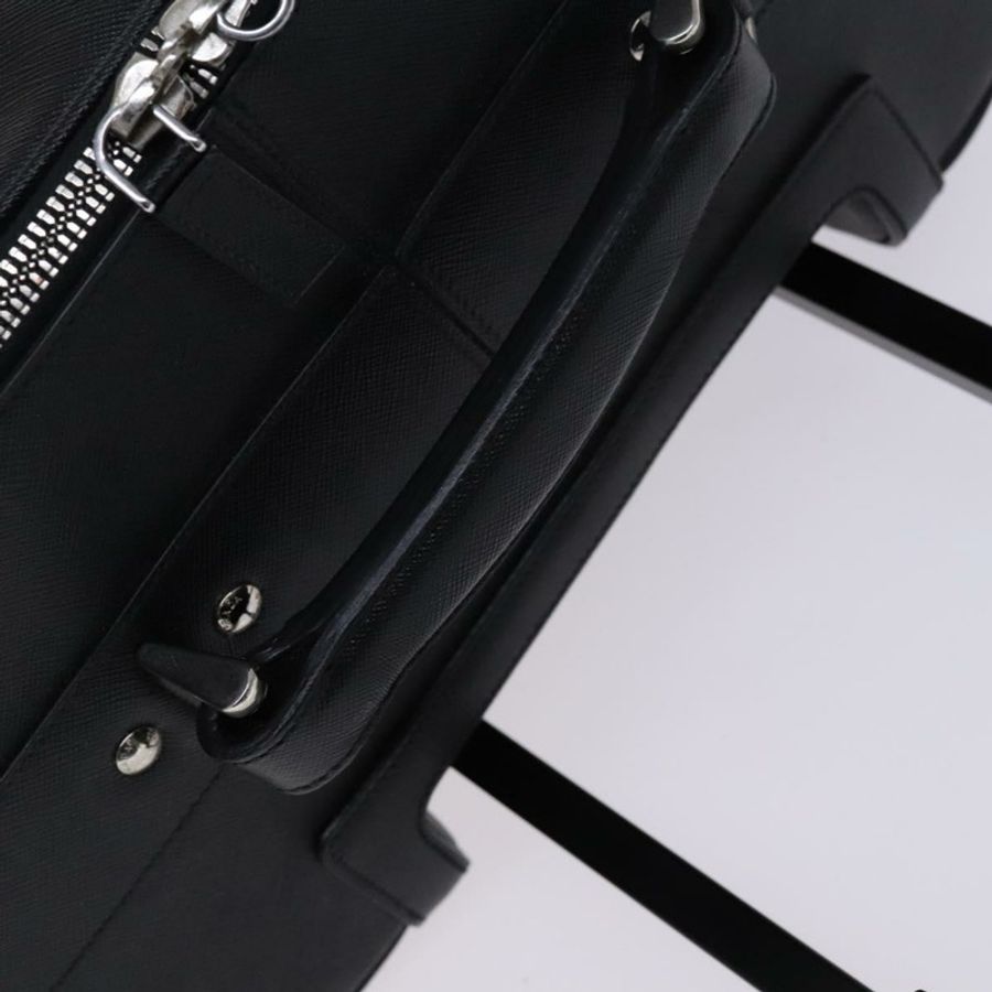 【日本直送】PRADA 手提箱 Safiano 皮革 黑色 Auth ep8401-16