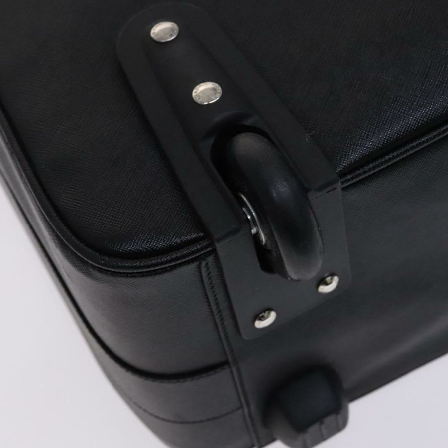 【日本直送】PRADA 手提箱 Safiano 皮革 黑色 Auth ep8401-20