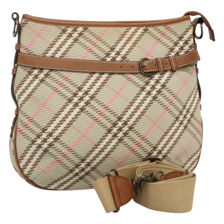 【日本直送】BURBERRY Nova Check Blue Label 單肩帆布包 米色 正品 BD1720-0