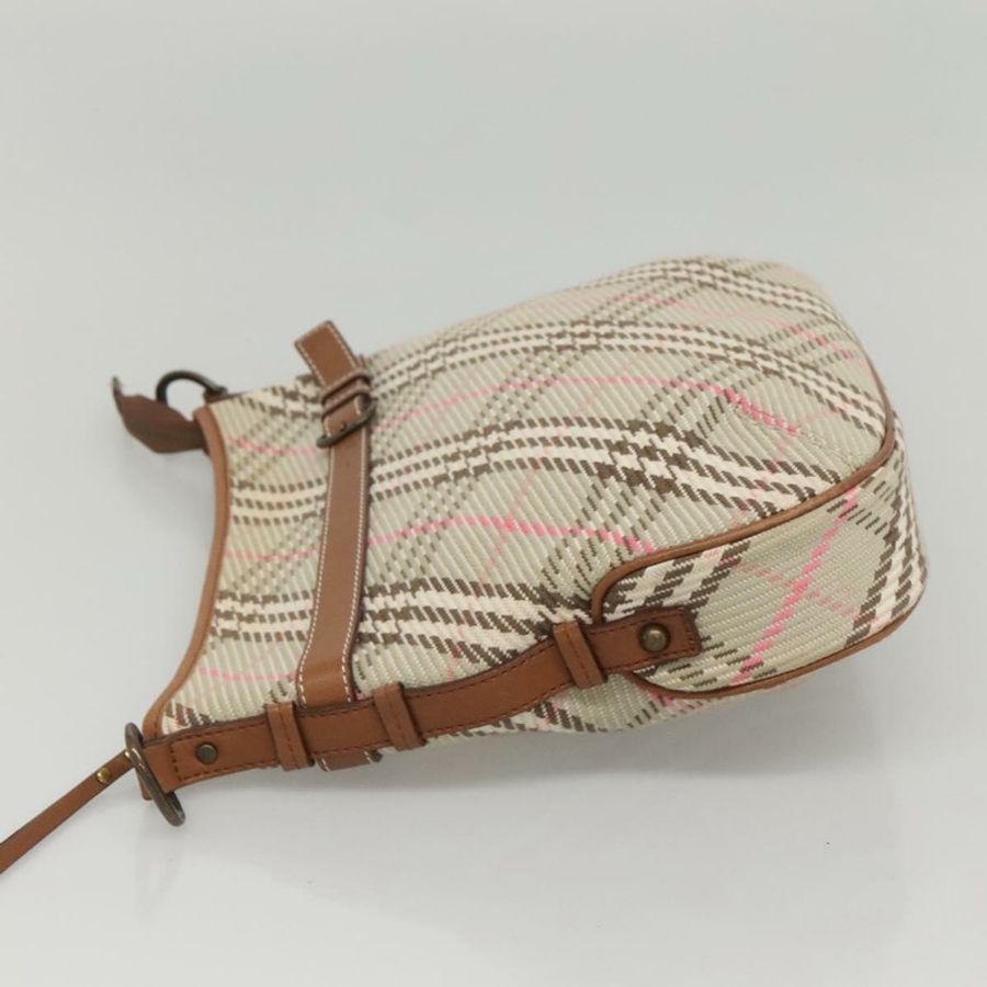 【日本直送】BURBERRY Nova Check Blue Label 單肩帆布包 米色 正品 BD1720-3