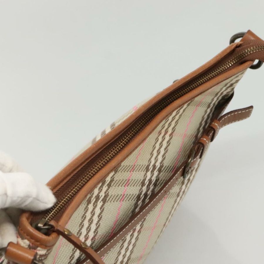 【日本直送】BURBERRY Nova Check Blue Label 單肩帆布包 米色 正品 BD1720-4