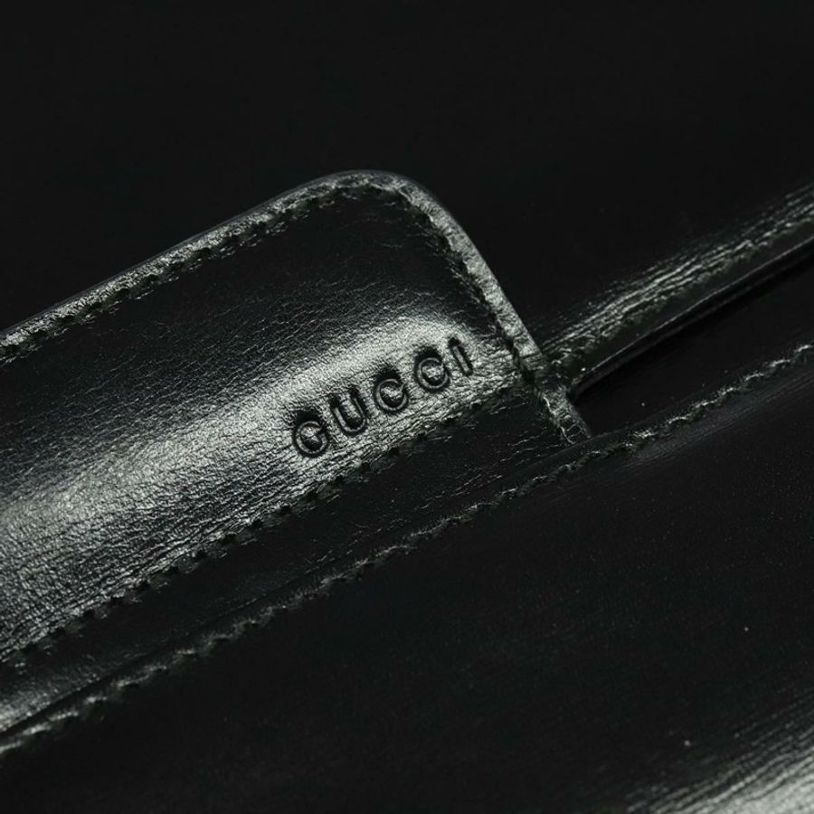 【日本直送】GUCCI 黑色金色皮革單肩包 004 1781 0625 正品 ep8534-8