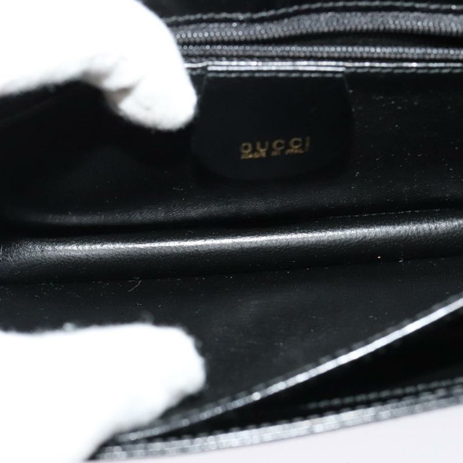 【日本直送】GUCCI 黑色金色皮革單肩包 004 1781 0625 正品 ep8534-9