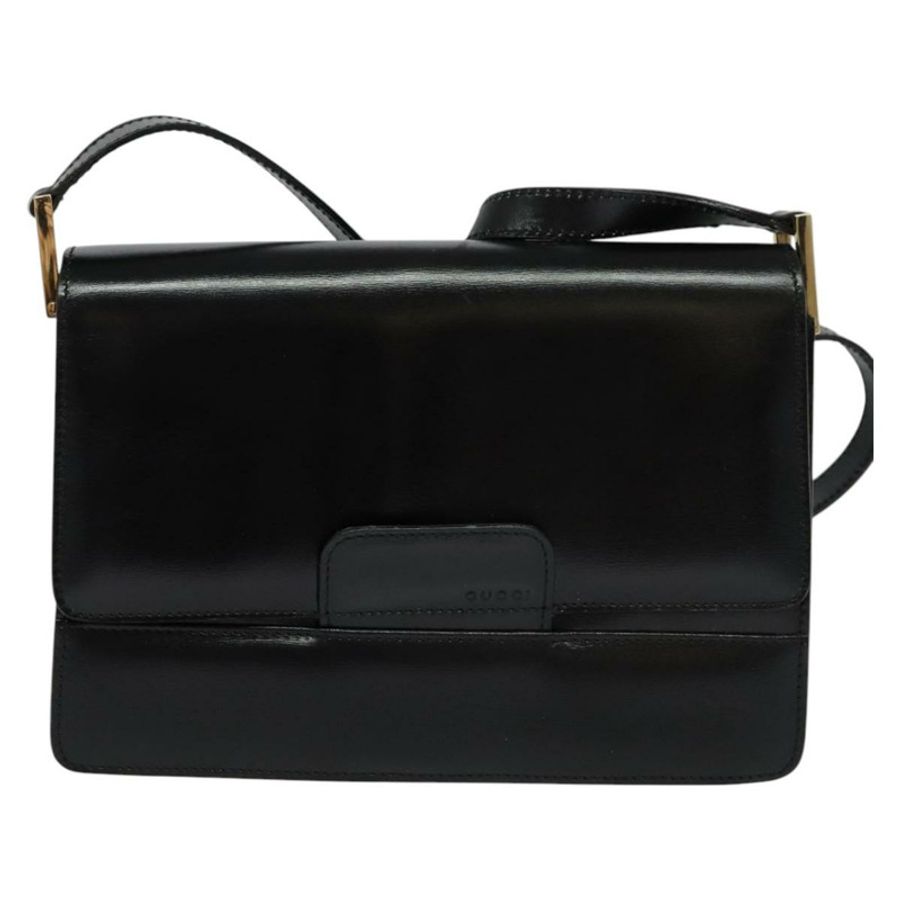 【日本直送】GUCCI 黑色金色皮革單肩包 004 1781 0625 正品 ep8534-12