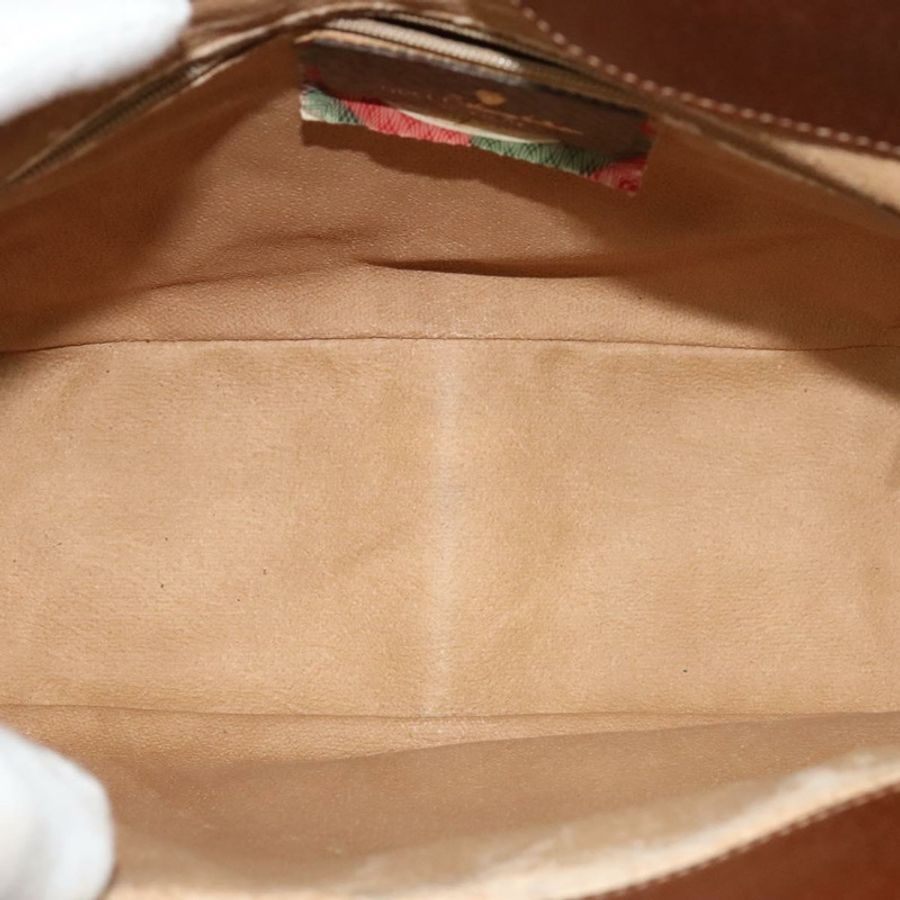【日本直送】GUCCI 單肩包 PVC 棕色金色 正品 ep8569-9
