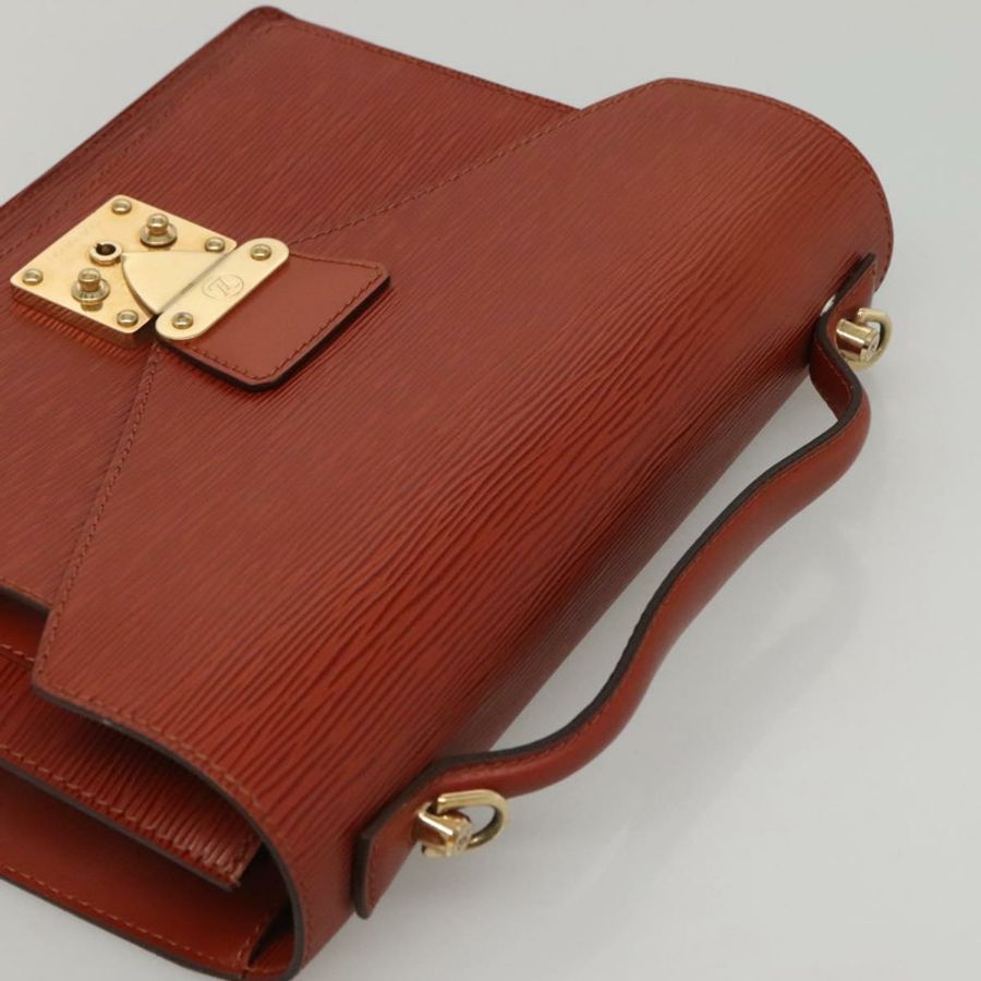【日本直送】路易威登 Epi Monceau 28 手提包 棕色 M52123 LV 正品 ep8444-5