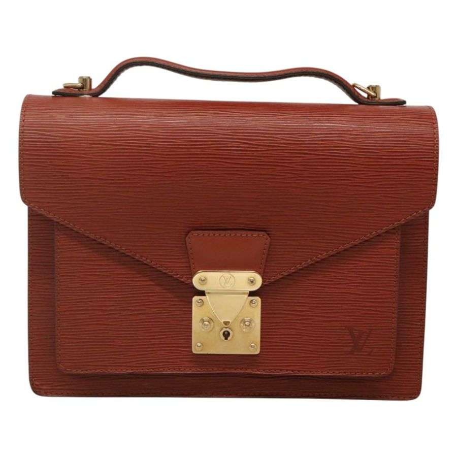 【日本直送】路易威登 Epi Monceau 28 手提包 棕色 M52123 LV 正品 ep8444-12