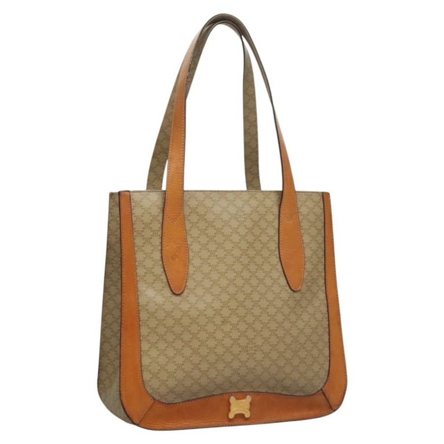 【日本直送】CELINE Macadam帆布托特包 米色 金色 正品 BD1818-0