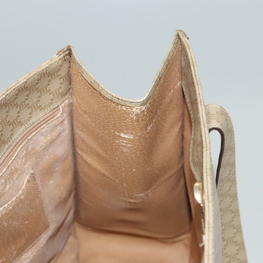【日本直送】CELINE Macadam帆布托特包 米色 金色 正品 BD1818-10