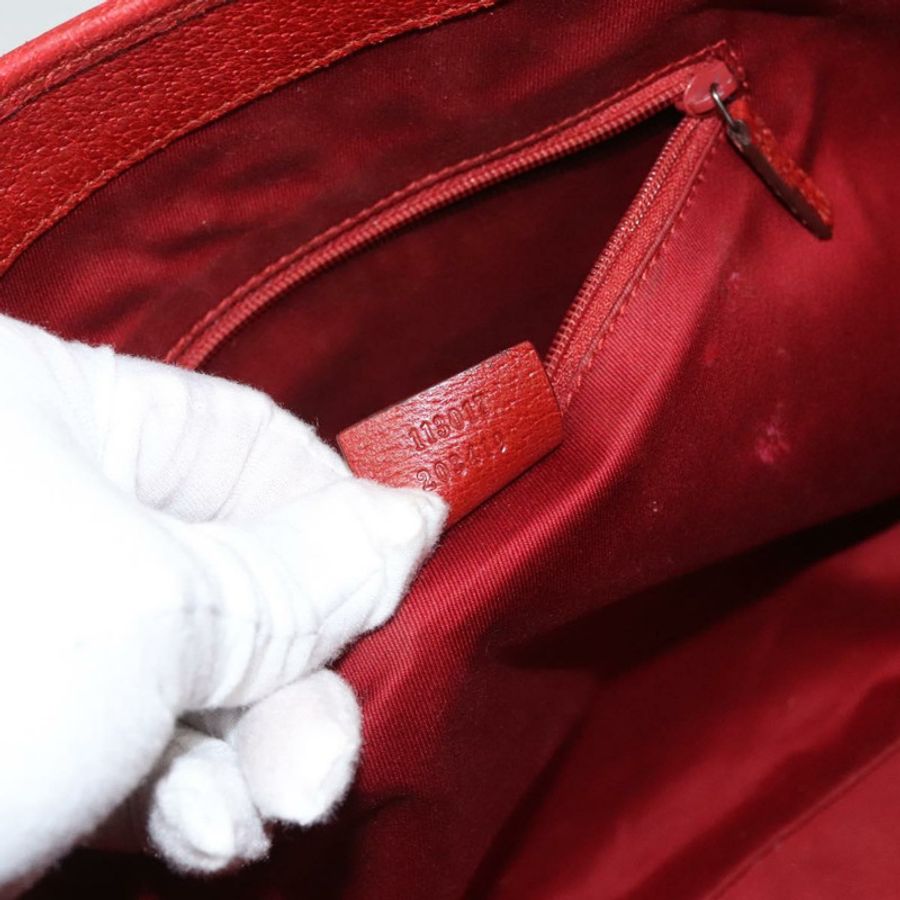 【日本直送】GUCCI GG帆布肩背包 紅色 113017 正品 117199-11