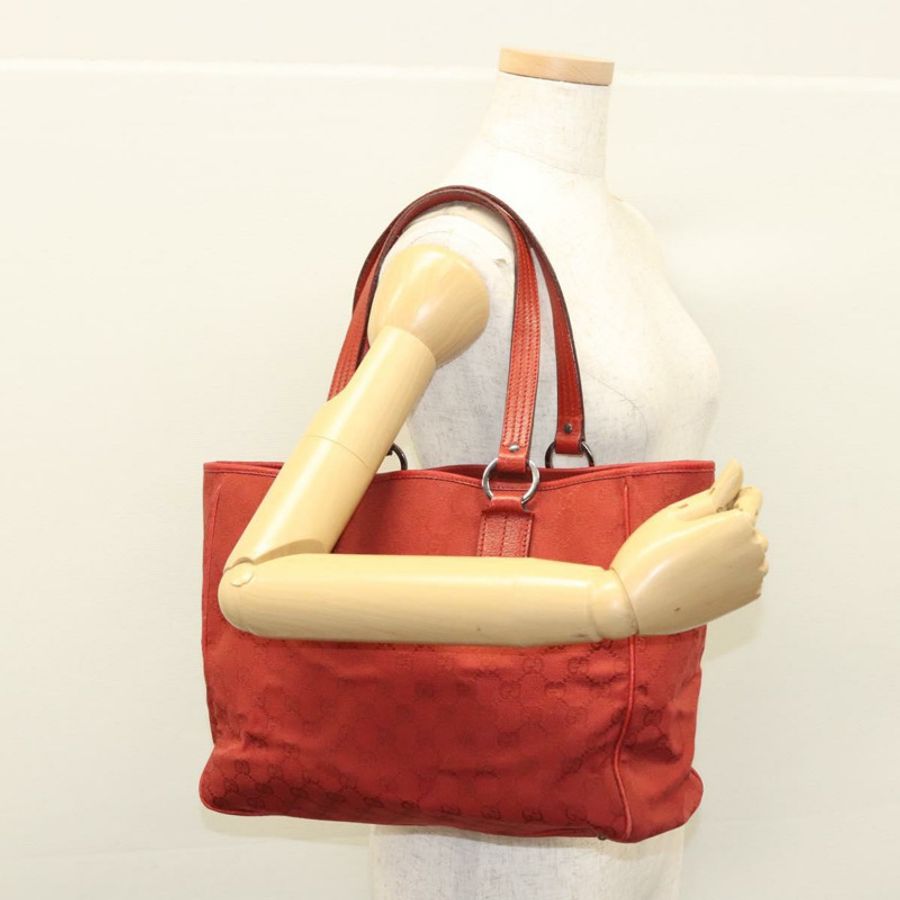 【日本直送】GUCCI GG帆布肩背包 紅色 113017 正品 117199-20
