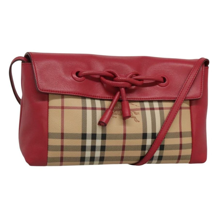 【日本直送】BURBERRY Nova 格紋肩背包 PVC 粉紅色 米色 金色 正品 KD447-0