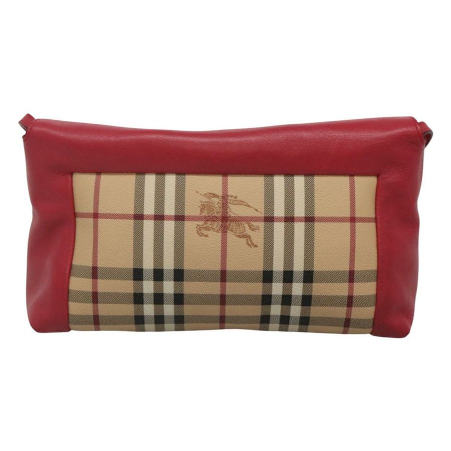 【日本直送】BURBERRY Nova 格紋肩背包 PVC 粉紅色 米色 金色 正品 KD447-1