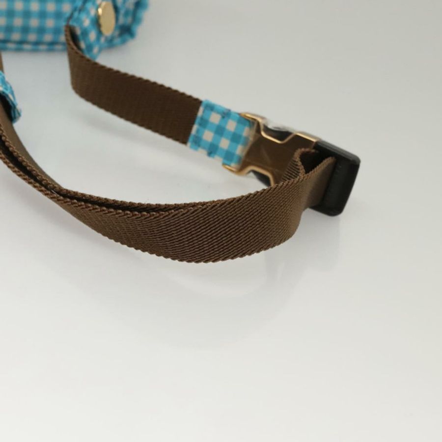 【日本直送】FENDI 腰包 尼龍 藍色 金色 Auth KD512-6