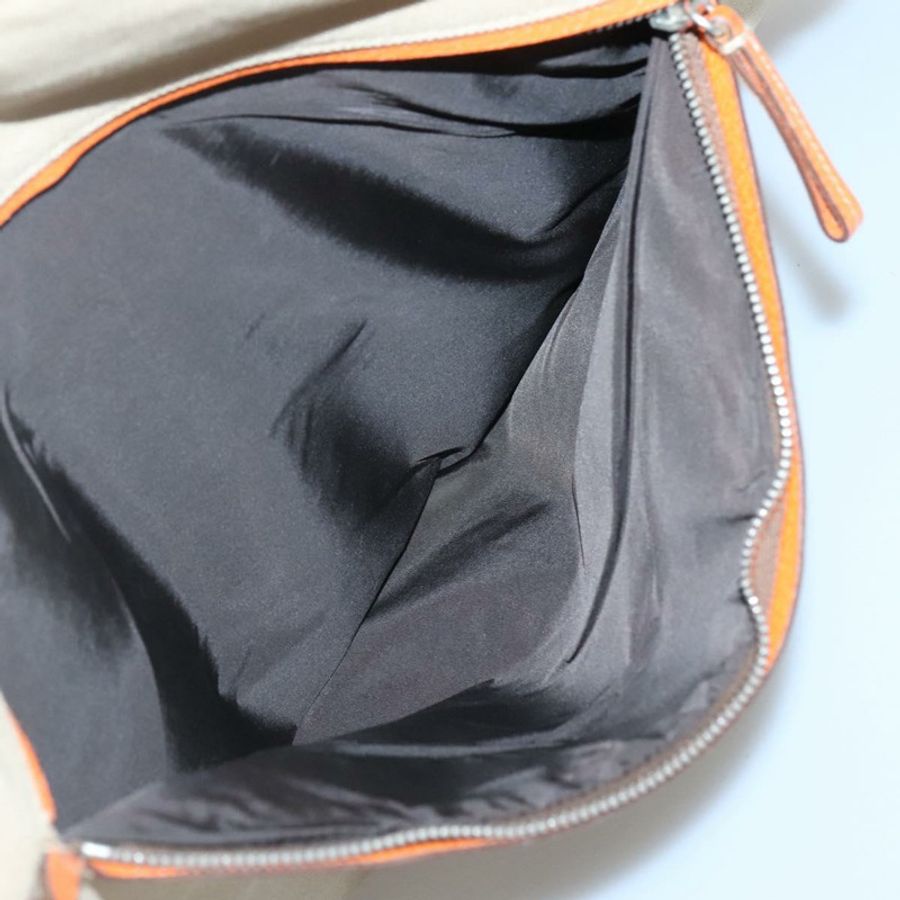 【日本直送】PRADA帆布手袋 米色 銀色 正品 117799-22