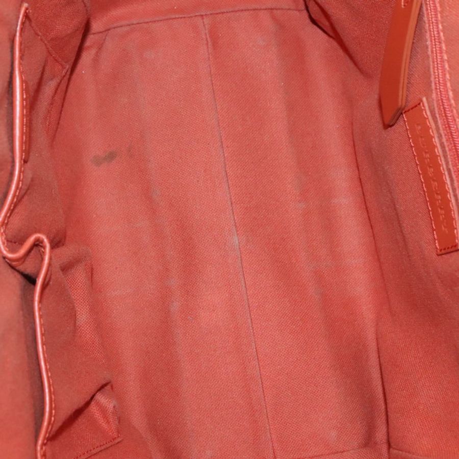【日本直送】BURBERRY Nova 格紋手提包 PVC 皮革 米棕色 正品 117753-10