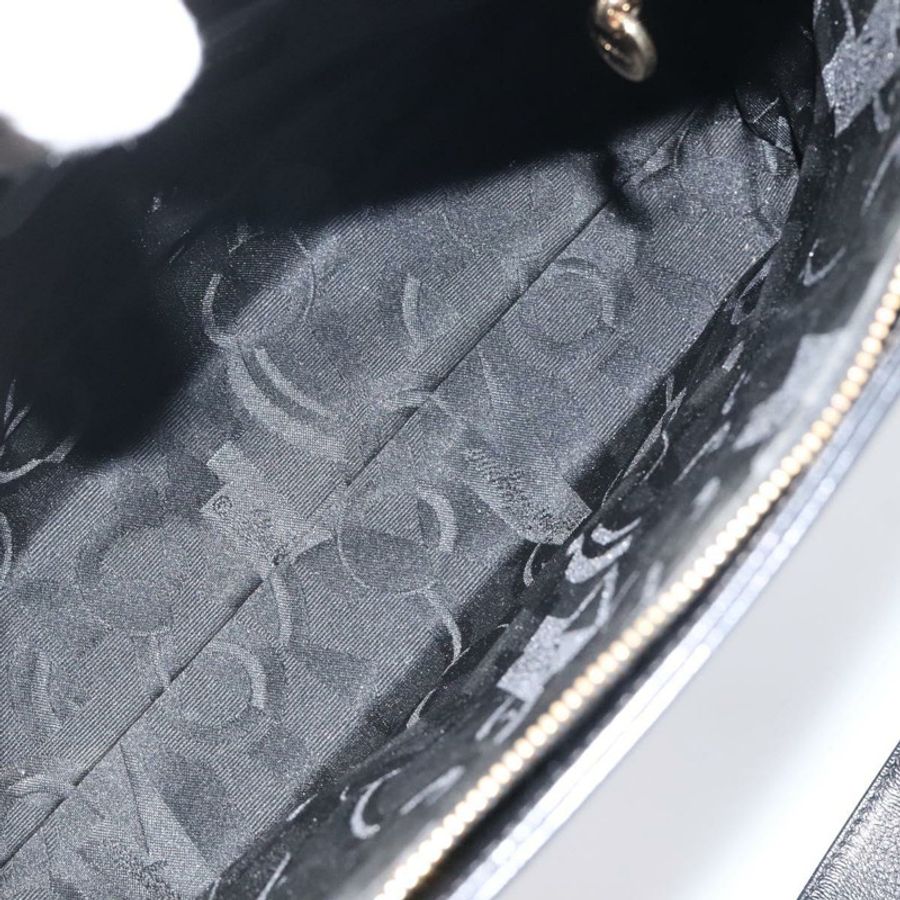 【日本直送】Salvatore Ferragamo Gancini 皮革肩背包 黑色 金色 正品 117541-10