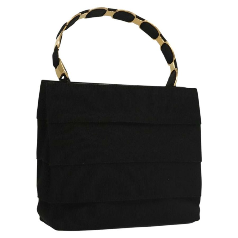 【日本直送】Salvatore Ferragamo Vala 手提包 帆布 黑色 正品 117491-0