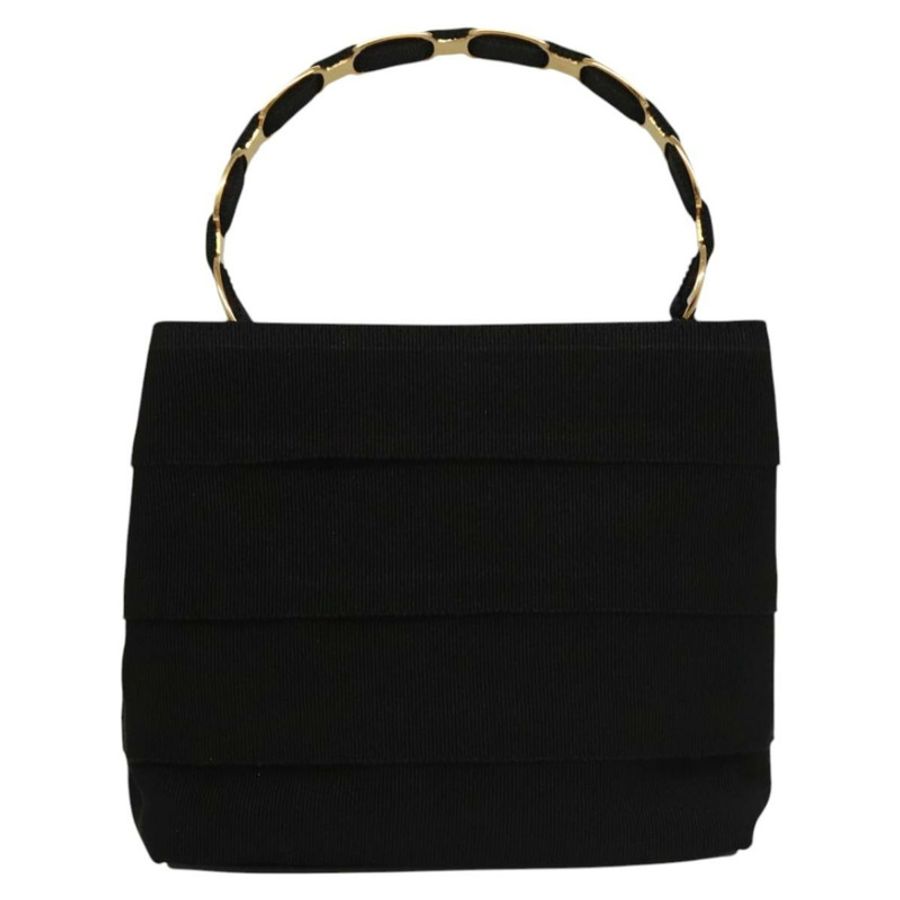 【日本直送】Salvatore Ferragamo Vala 手提包 帆布 黑色 正品 117491-1