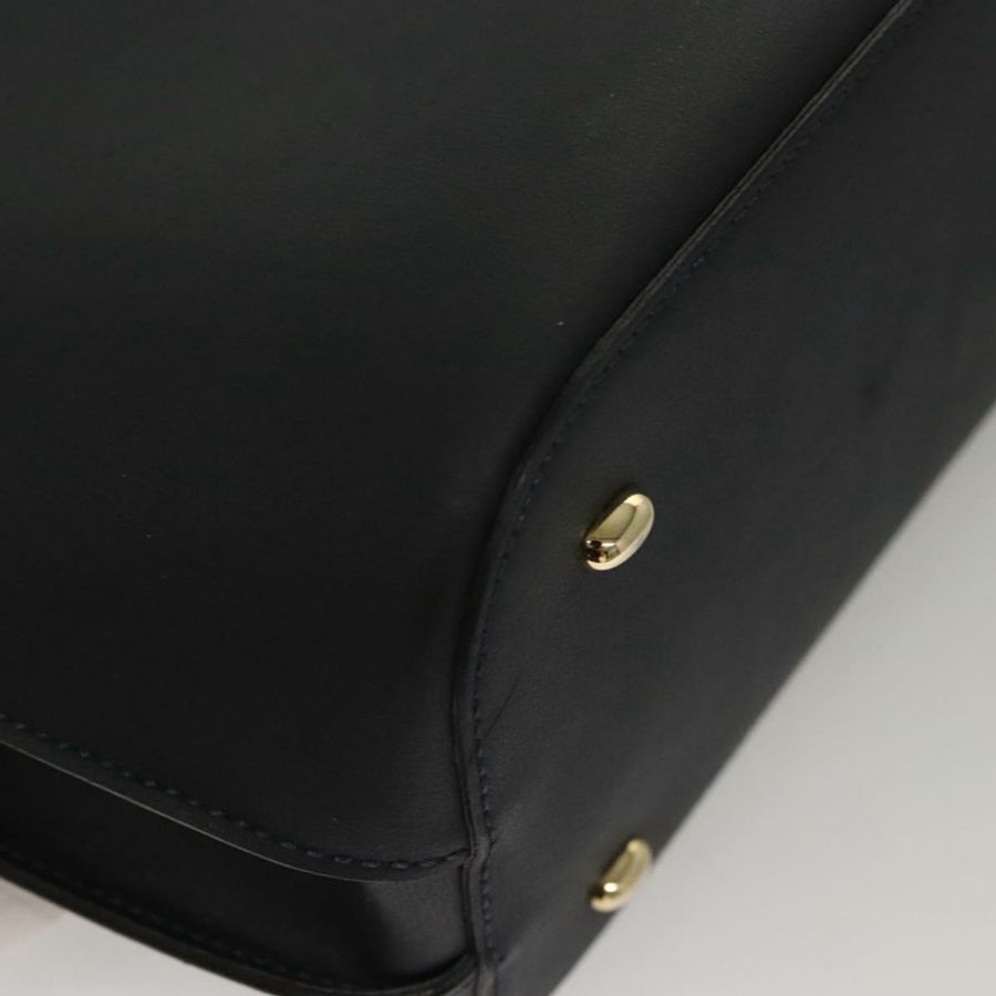 【日本直送】CELINE 手提包 皮革 海軍藍 金色 正品 117832-15