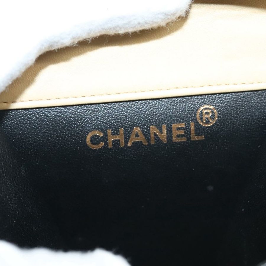 【日本直送】香奈兒 (CHANEL) 手袋,羊皮,米色,CC標誌,正品編號 117841-19