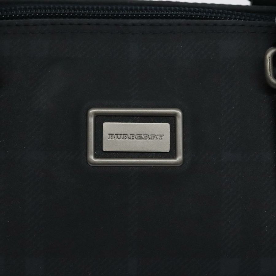 【日本直送】BURBERRY Nova 格紋手提包 帆布 海軍藍 正品 yk17897-16