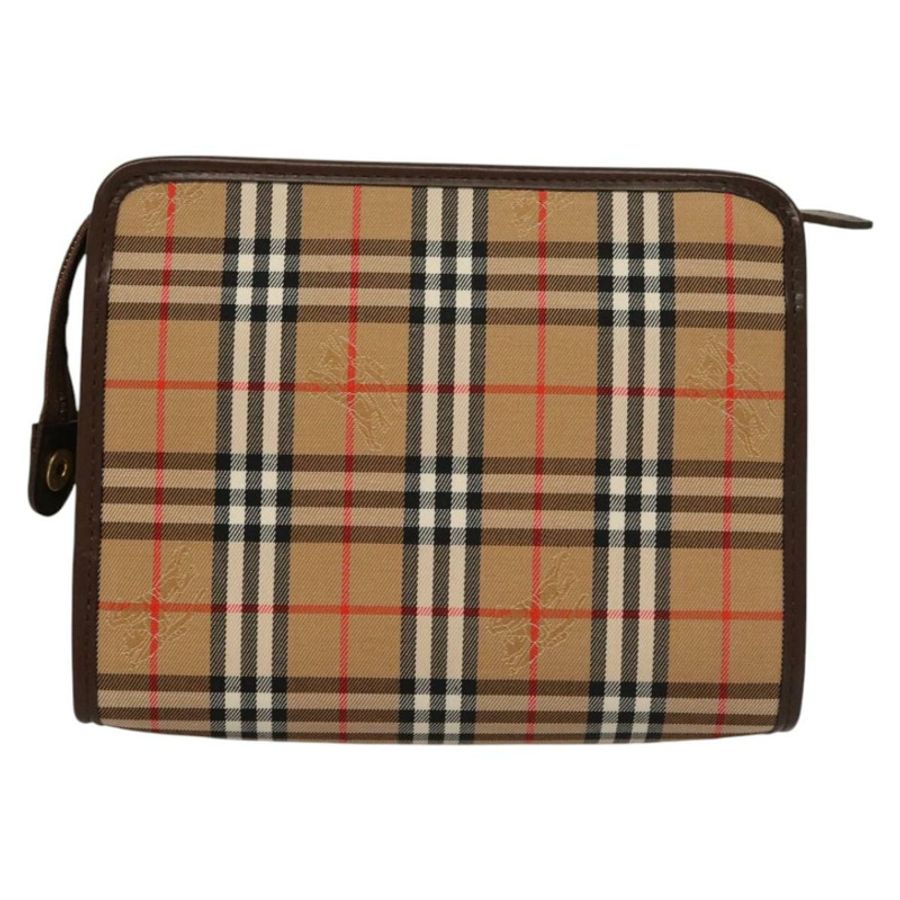 【日本直送】Burberrys Nova Check 帆布配件包 米色 正品 yk17888-1