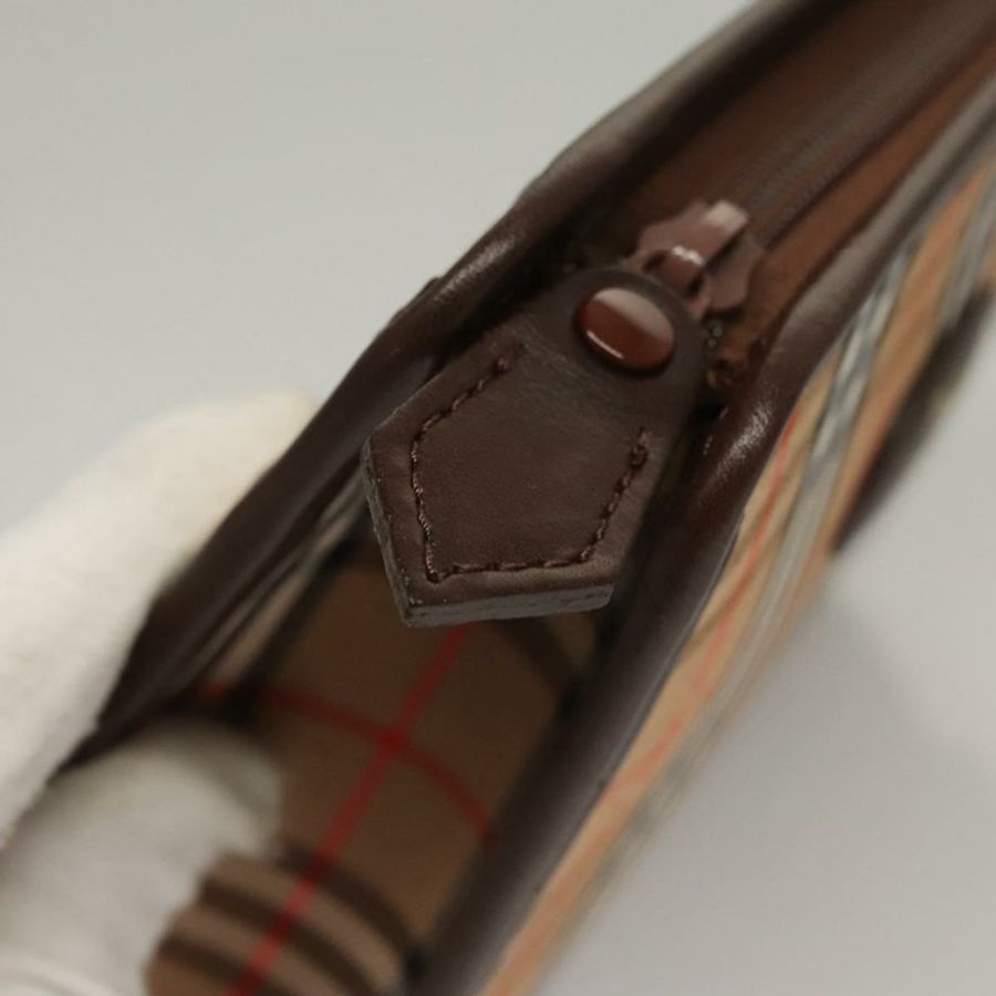 【日本直送】Burberrys Nova Check 帆布配件包 米色 正品 yk17888-8