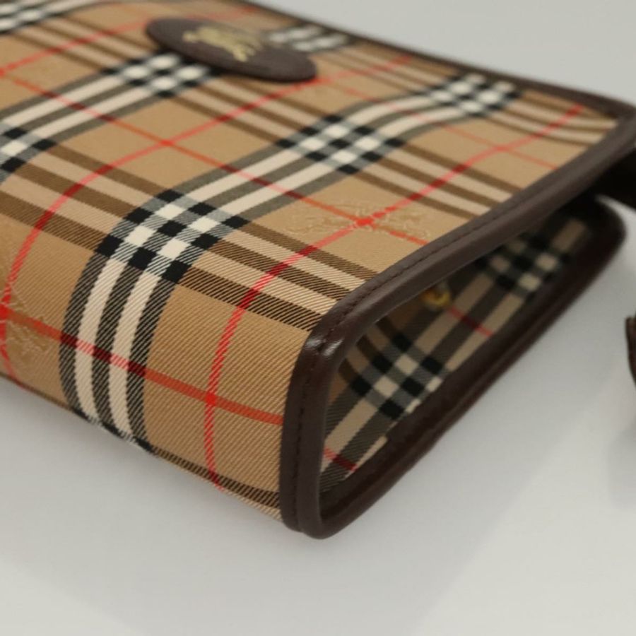 【日本直送】Burberrys Nova Check 帆布配件包 米色 正品 yk17888-13