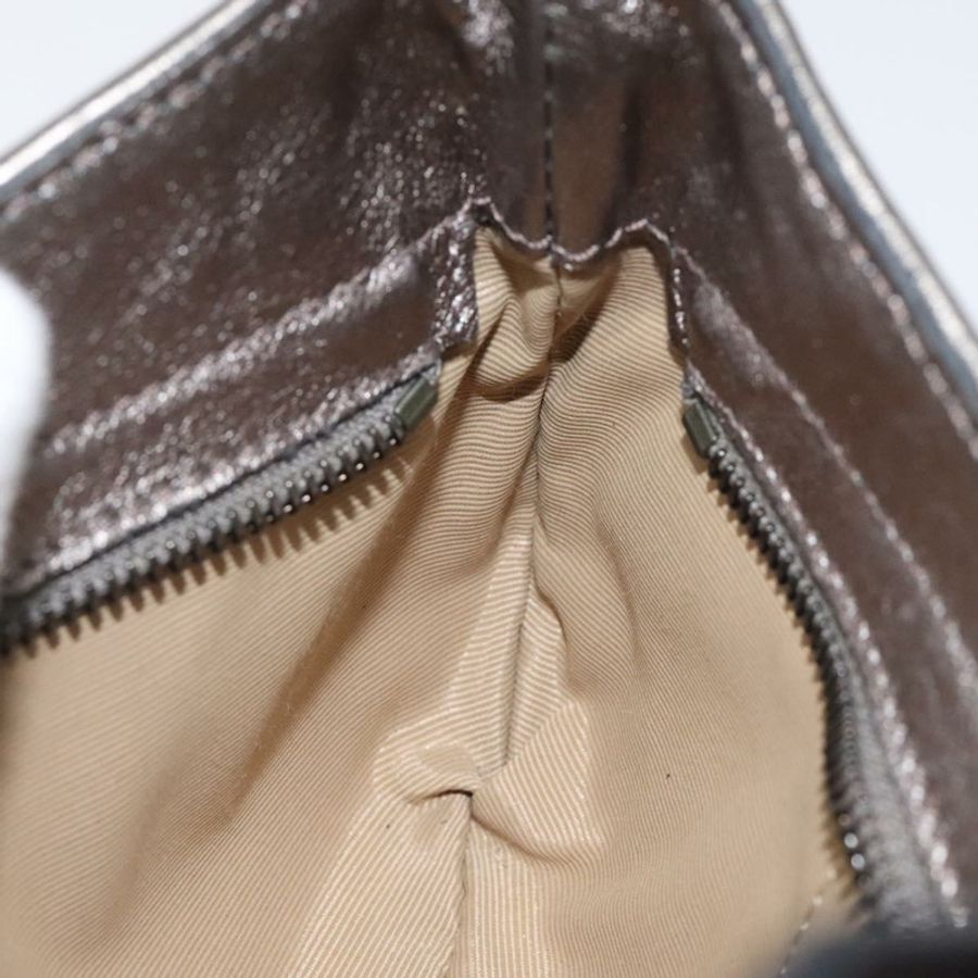 【日本直送】BURBERRY Nova Check 皮革銀色配件包 Auth 118011-18