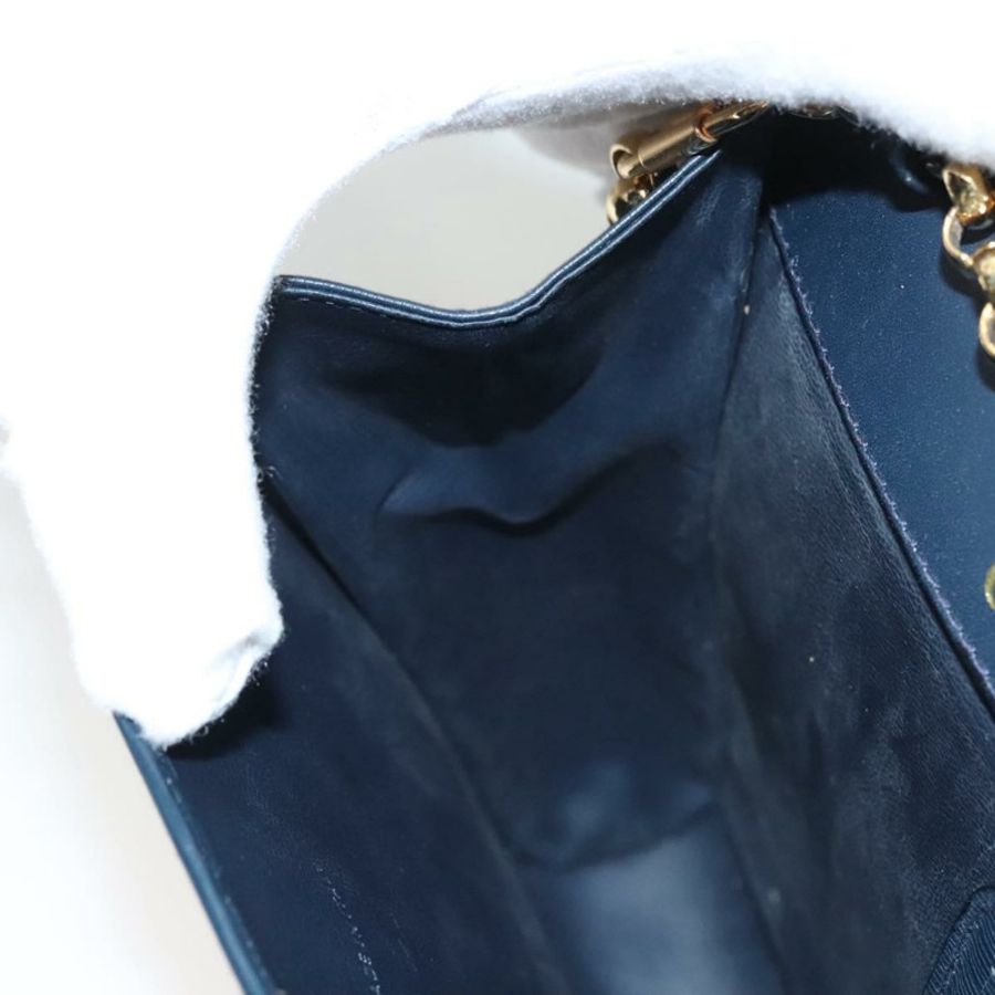 【日本直送】Chloe 鏈條單肩包 皮革 海軍藍 金色 正品 117976-19
