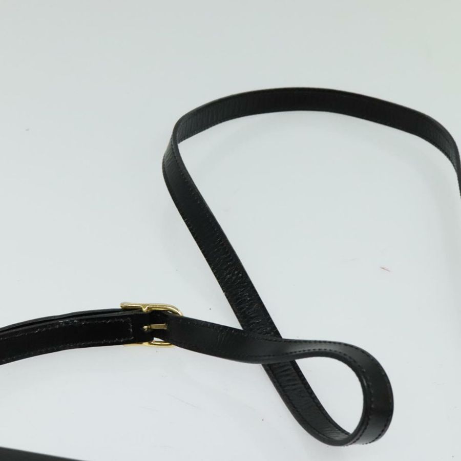 【日本直送】CELINE 圓背包,黑色皮革,金色,正品 118035-7