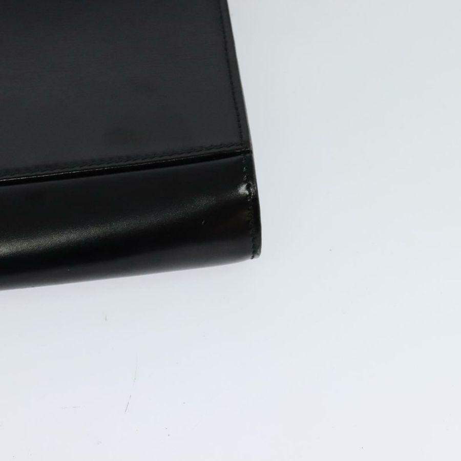 【日本直送】CELINE 圓背包,黑色皮革,金色,正品 118035-15