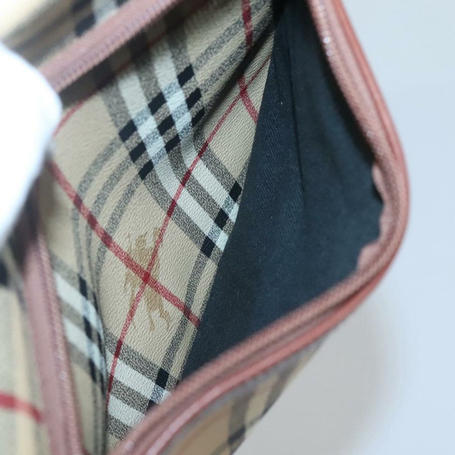 【日本直送】BURBERRY Nova 格紋肩背包 PVC 皮革 米色 正品 116339-20