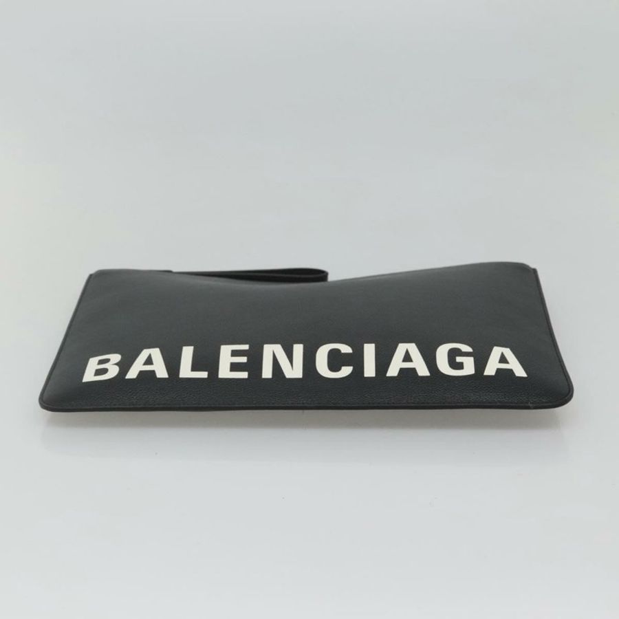 【日本直送】BALENCIAGA 手拿包 皮革 黑色 金色 630626 正品 sw281-4