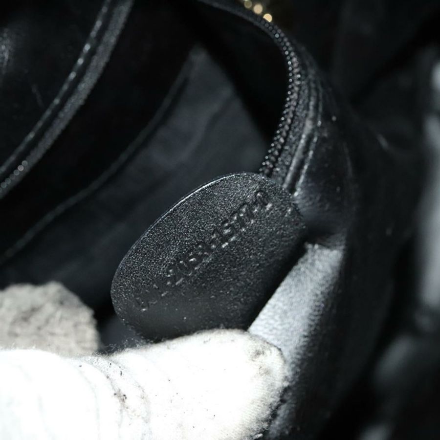 【日本直送】GUCCI 竹節手提包 皮革 黑色 金色 001 2058 1577 0 Auth 118294-11