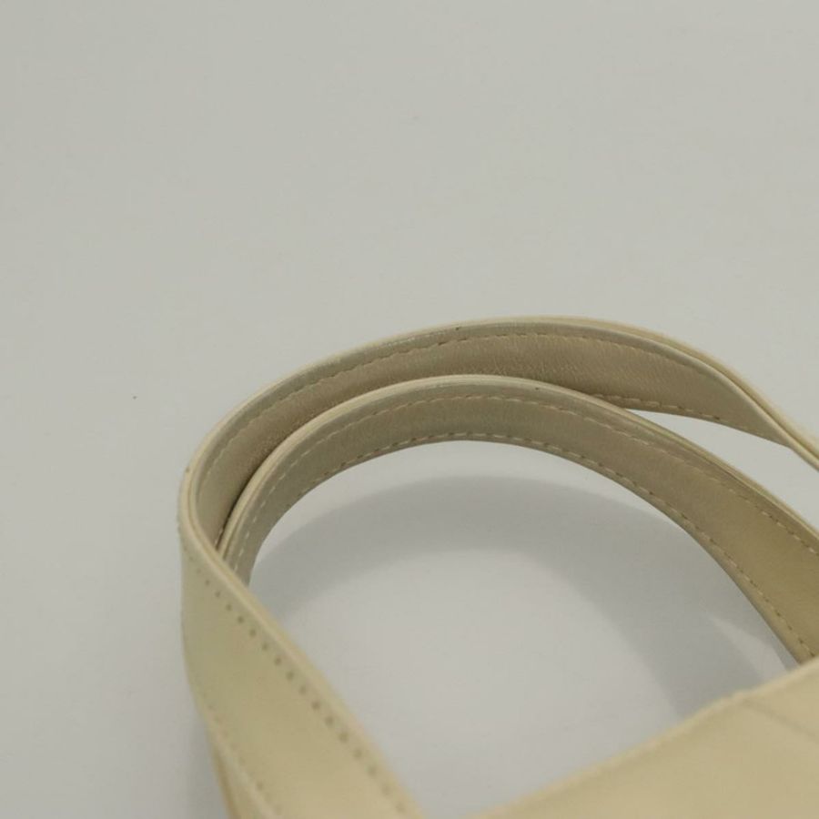 【日本直送】BURBERRY 手提包 皮革 米色 金色 正品 BA1065-7