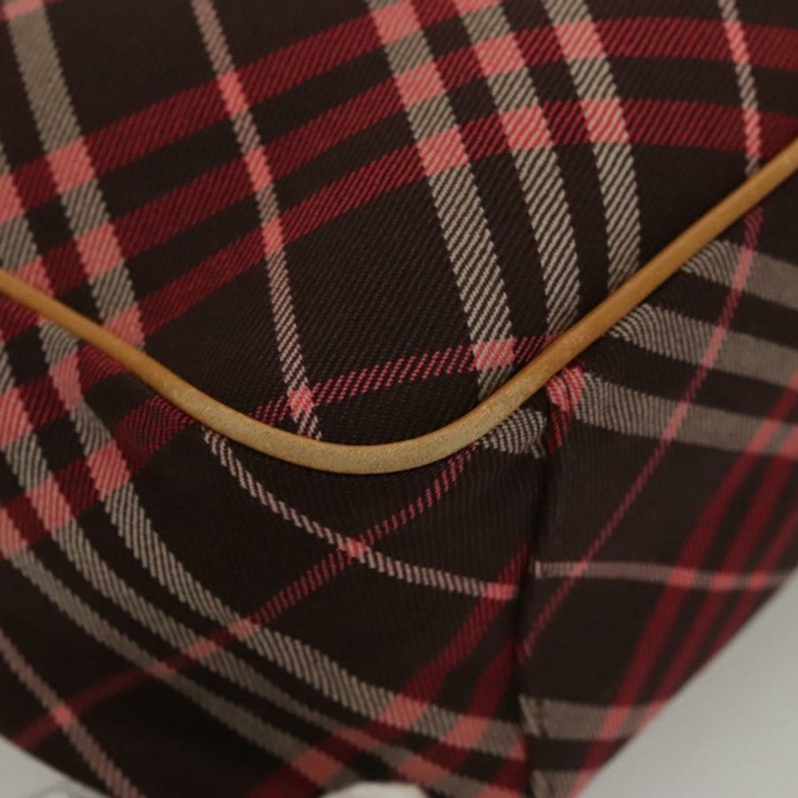 【日本直送】BURBERRY Nova Check Blue Label 托特包 帆布 粉紅色 銀色 正品 118227-14