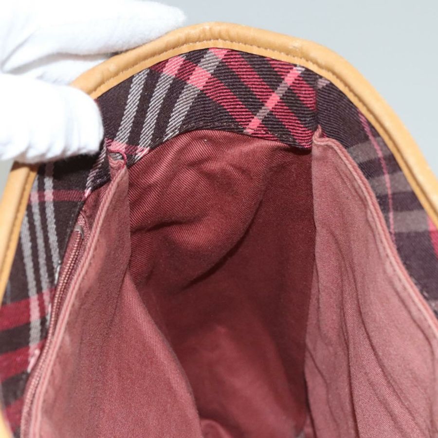【日本直送】BURBERRY Nova Check Blue Label 托特包 帆布 粉紅色 銀色 正品 118227-16