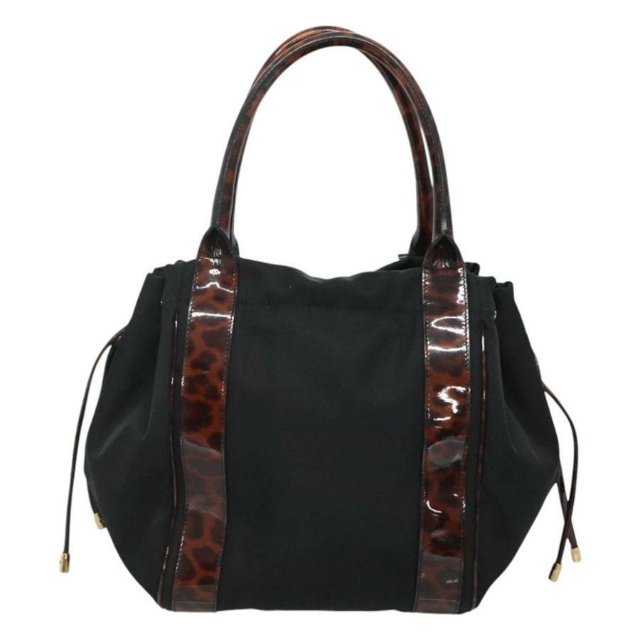 【日本直送】Salvatore Ferragamo 肩背包 尼龍 黑色 金色 正品 118189-1