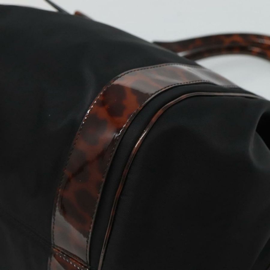 【日本直送】Salvatore Ferragamo 肩背包 尼龍 黑色 金色 正品 118189-8
