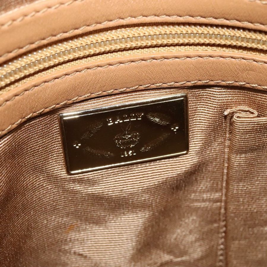 【日本直送】BALLY 手提包 皮革 棕色 金色 正品 BA1166-16