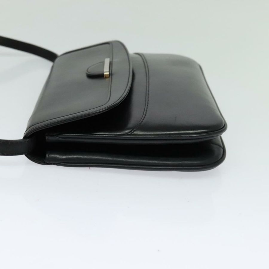【日本直送】BALLY 黑色真皮單肩包 正品 BA1165-2