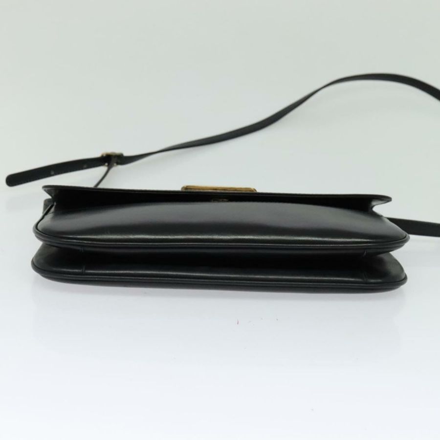 【日本直送】BALLY 黑色真皮單肩包 正品 BA1165-4