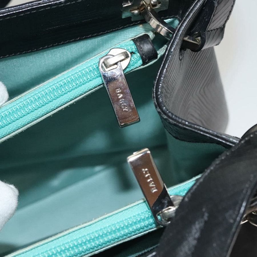 【日本直送】BALLY 肩背包 皮革 黑色 金色 正品 BA1473-10